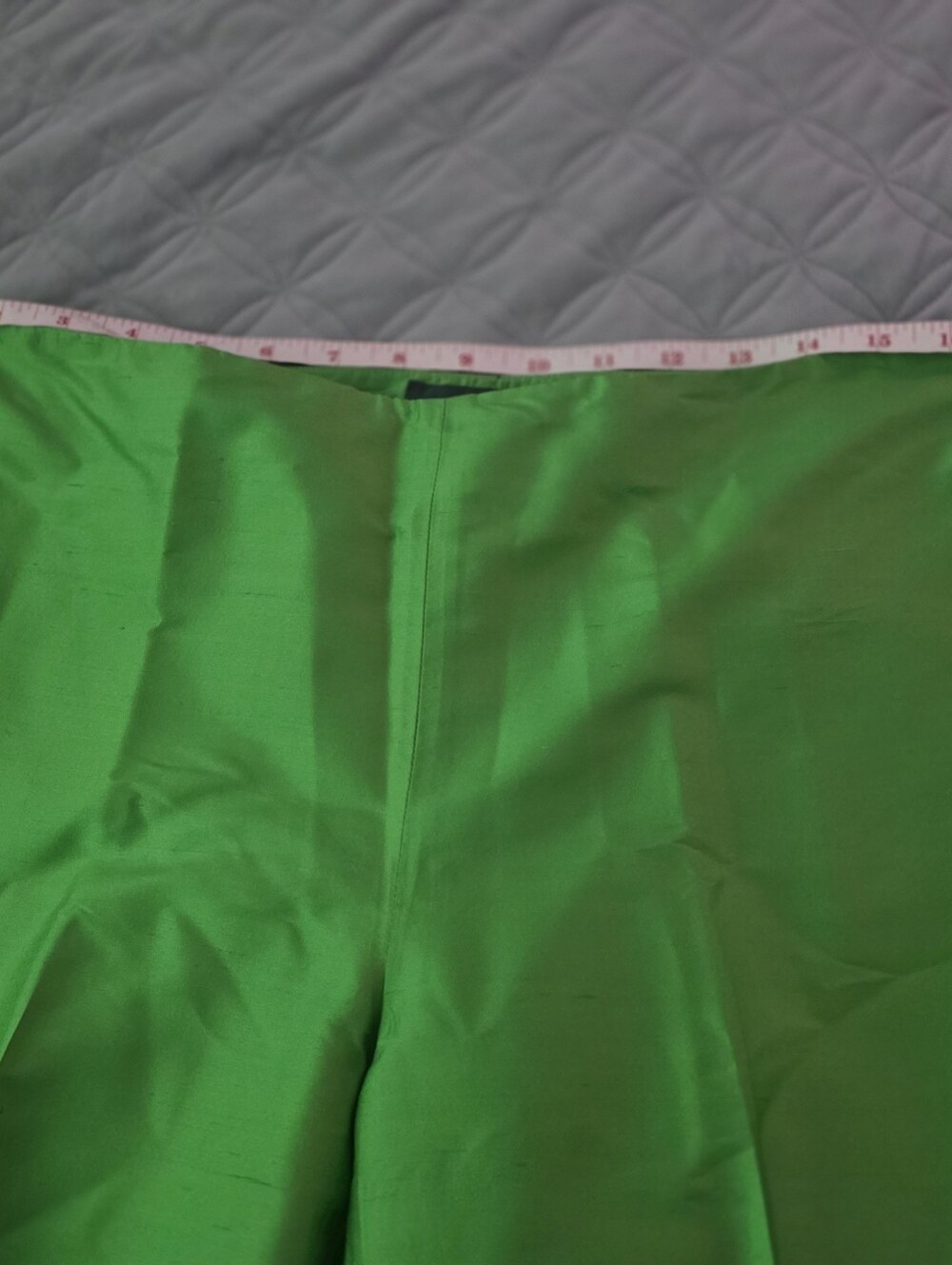 Ralph Lauren Bright Green 100% Silk Two-Piece Pantsuit - Picture 8 of 15